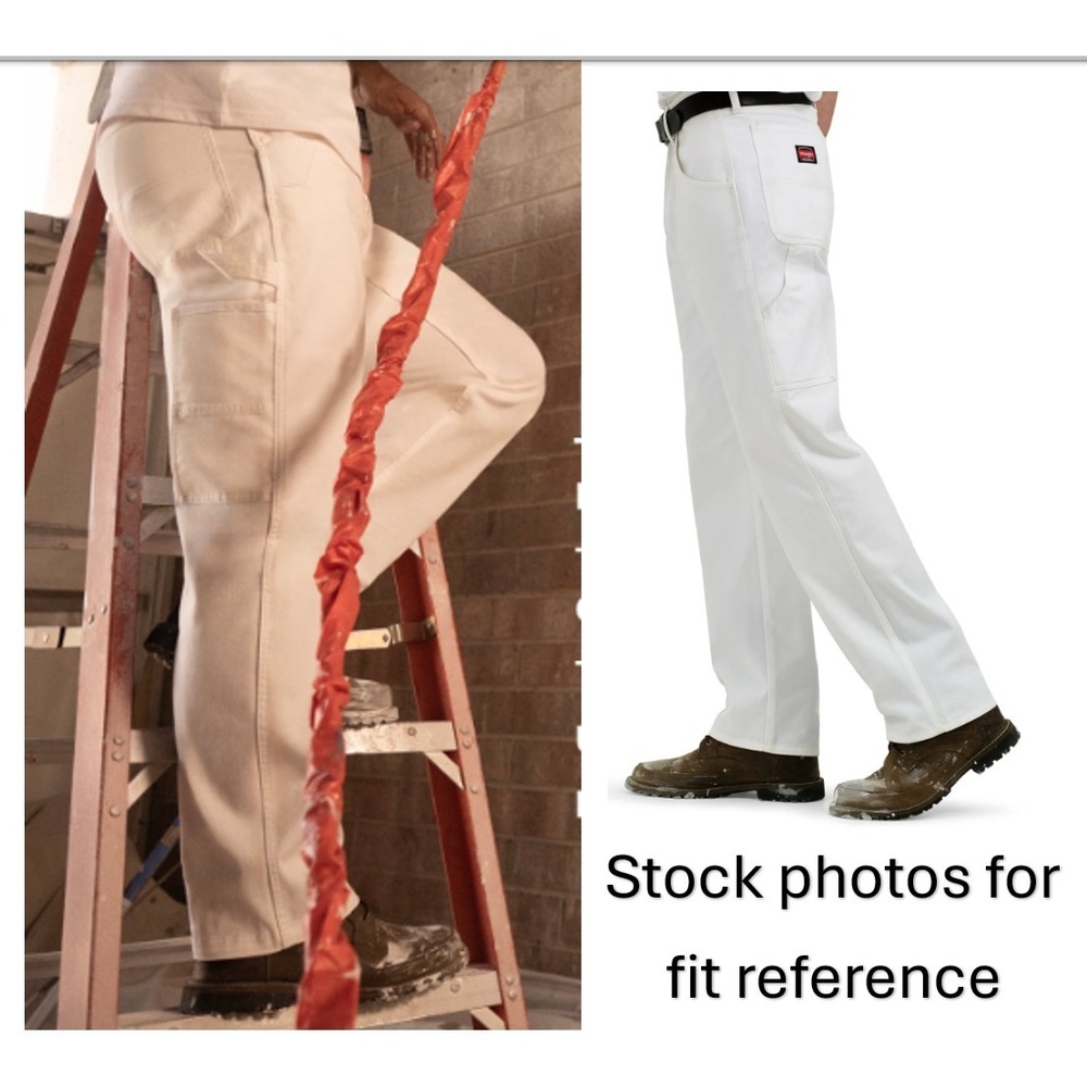 Wrangler Workwear Painter White Utility Pant - Men's Size 36 x 32 - Picture 2 of 13